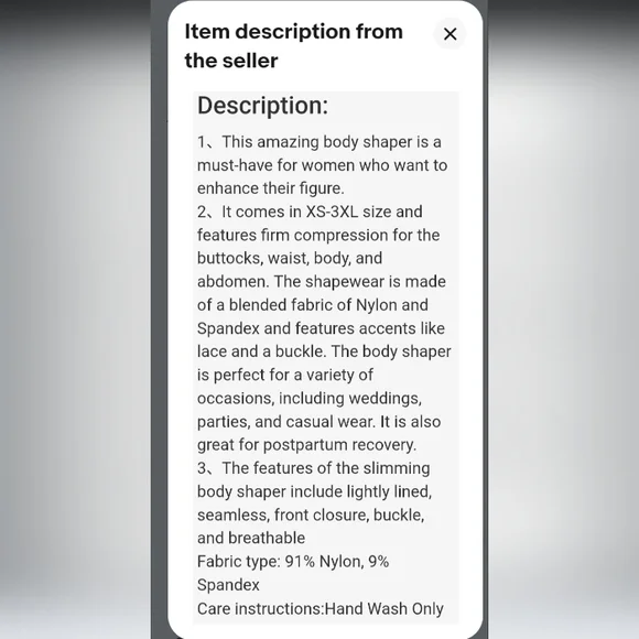 Fajas Columbiana Reductor Body Shaper Levanta Cola Post Surgery Tummy Control - Picture 8 of 8